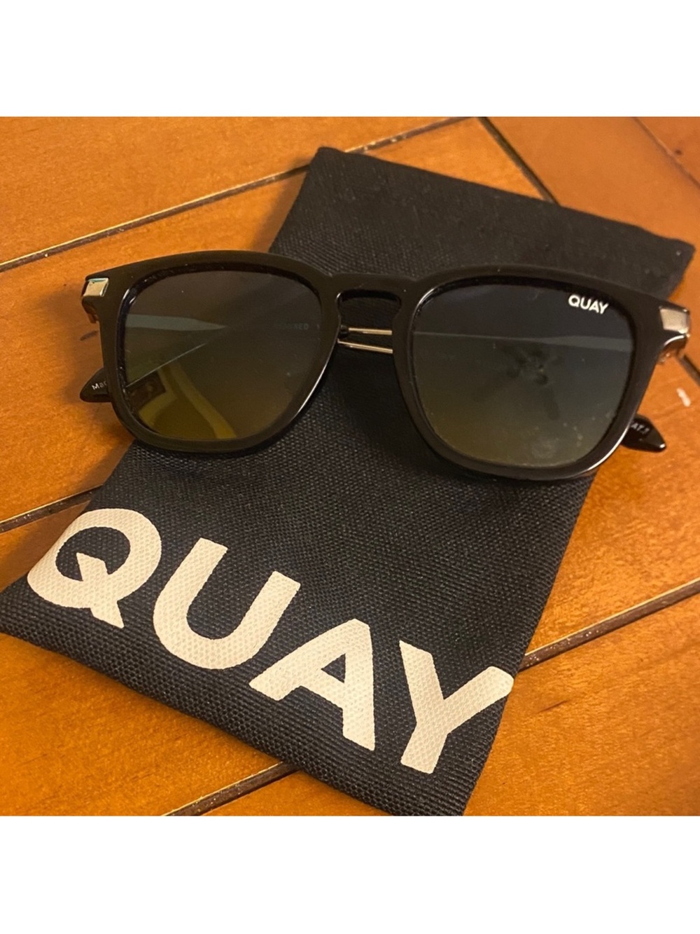 Quay Australia Yellow Microfiber Cleaning Cloth with Logo